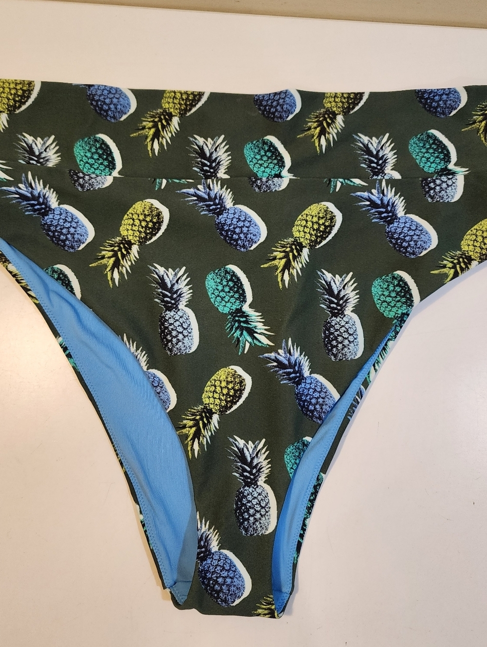 Aerie Pineapple Print High Waist Bikini Bottom Sz XXL NWT